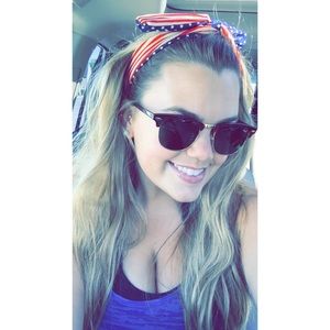 USA tie wrap headband